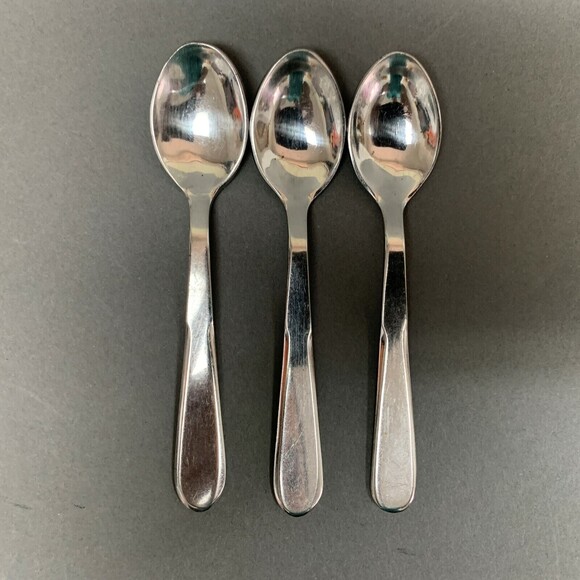 Inox Baby Dessert Spoons Lot of 3 - Picture 2 of 7
